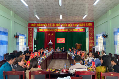 Đảng ủy – HĐND – UBND - UBMTTQ Việt Nam xã tổ chức gặp mặt đầu Xuân Ất Tỵ năm 2025